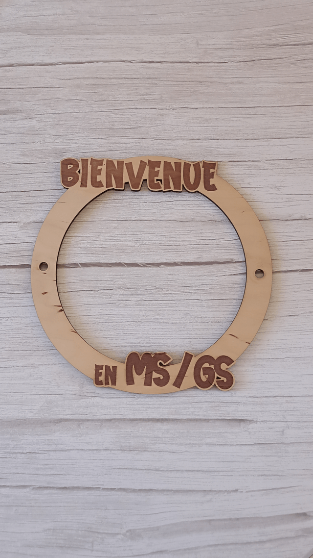 Décor en bois gravé - À personnaliser