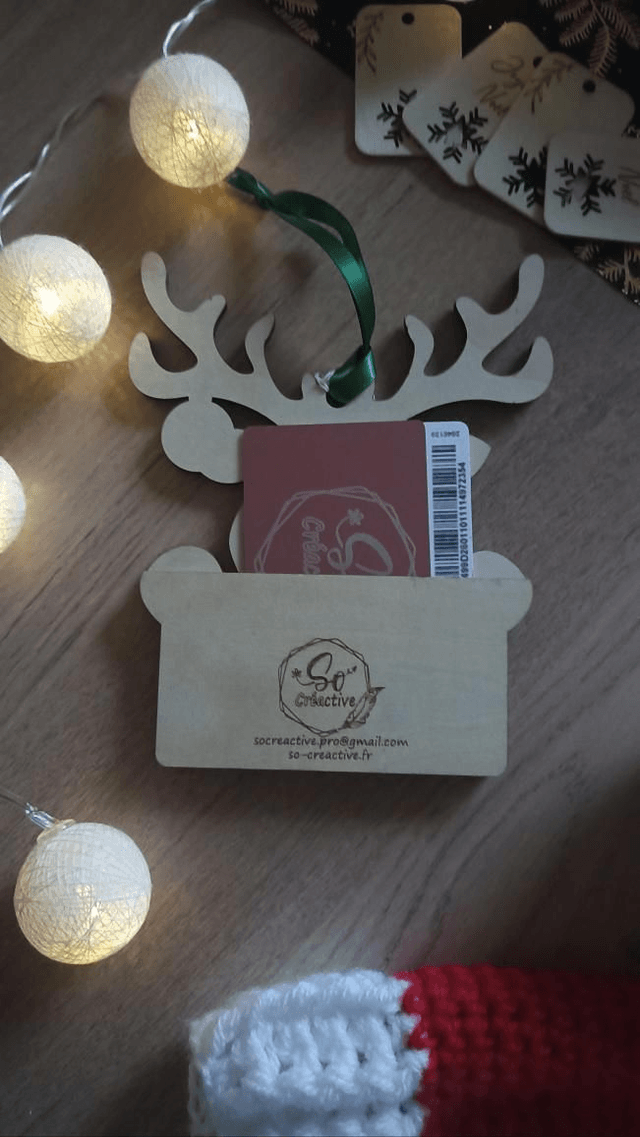 Carte à carte cadeau - Renne