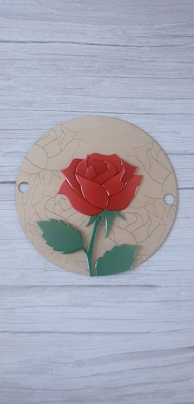 Décor ROSE- pour Message CréActif Personnalisé