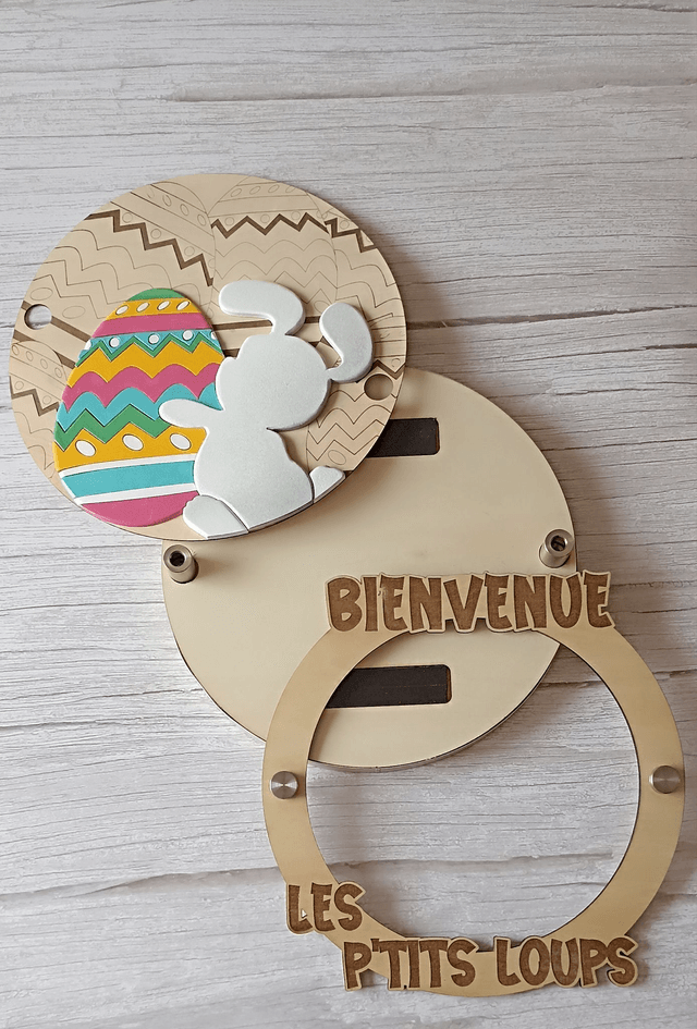 MESSAGE CRÉACTIF - Kit - LAPIN DE PAQUES