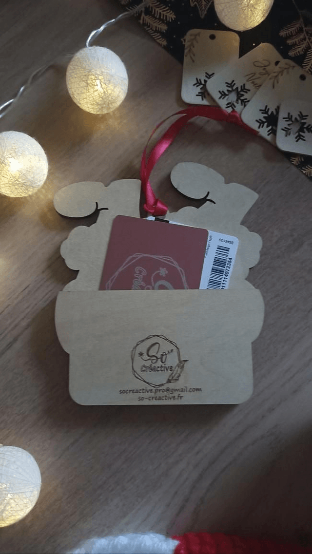 Carte à carte cadeau - Cheminée