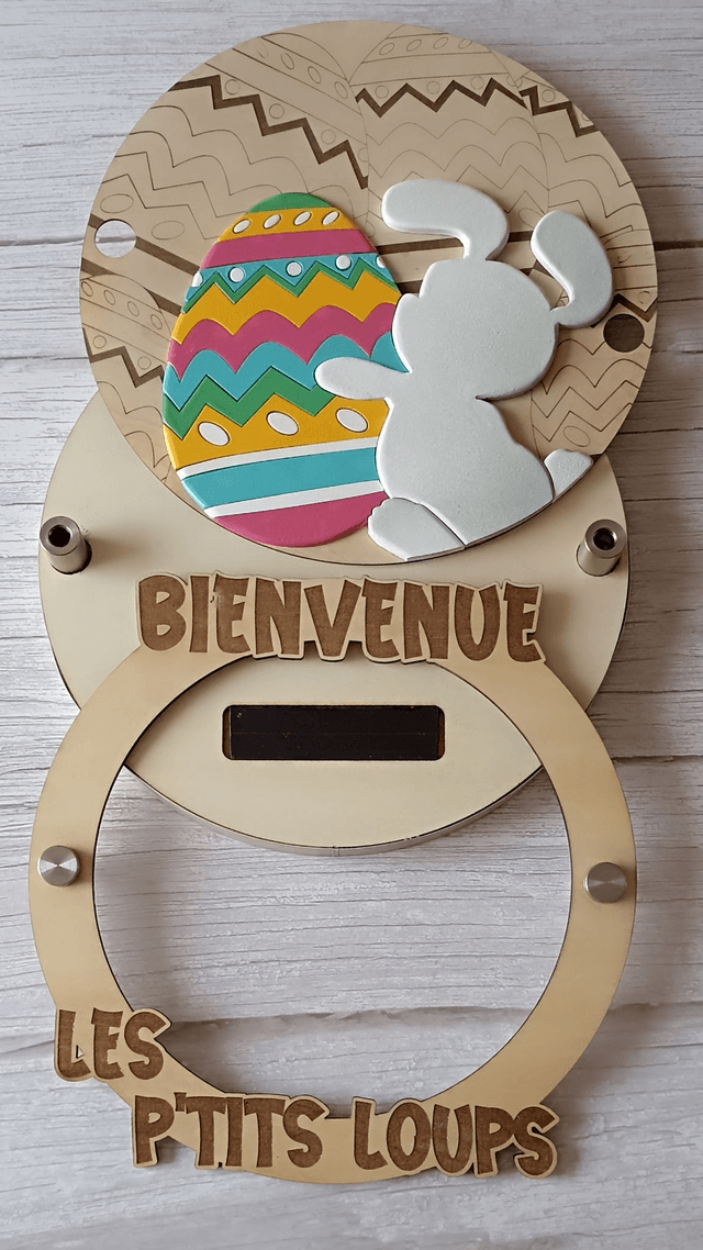 MESSAGE CRÉACTIF - Kit - LAPIN DE PAQUES