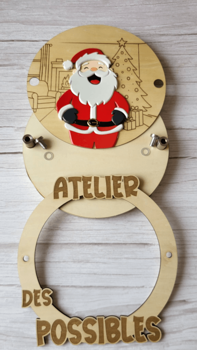 MESSAGE CRÉACTIF - Kit -PÈRE NOËL JOYEUX