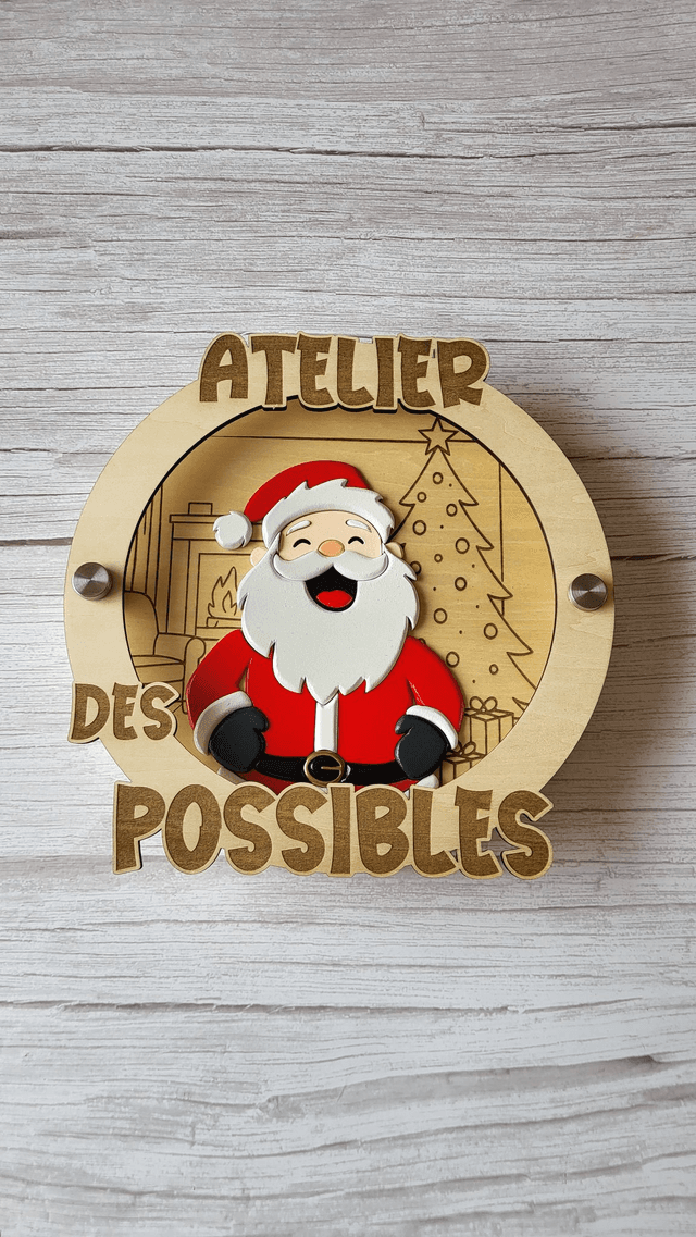 MESSAGE CRÉACTIF - Kit -PÈRE NOËL JOYEUX